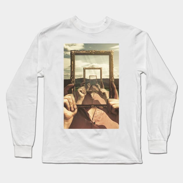 Empty Frame Long Sleeve T-Shirt by SeamlessOo